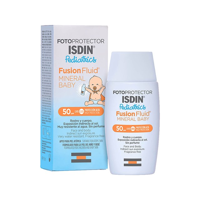 ISDIN - Fotoprotector Pediatrics Fusion Fluid Mineral Baby SPF50+ | 50ml