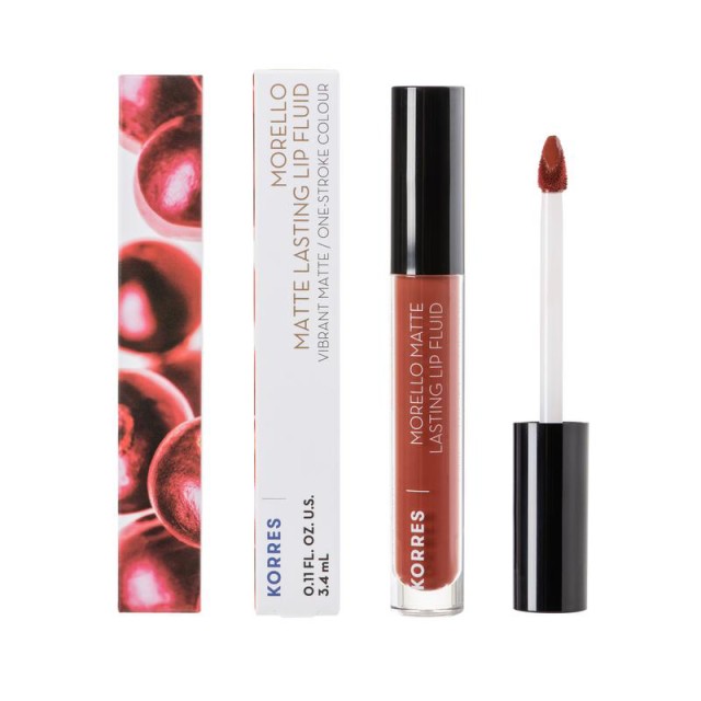 KORRES - Morello Matte Lasting Lip Fluid Red Clay 58 | 3.4ml