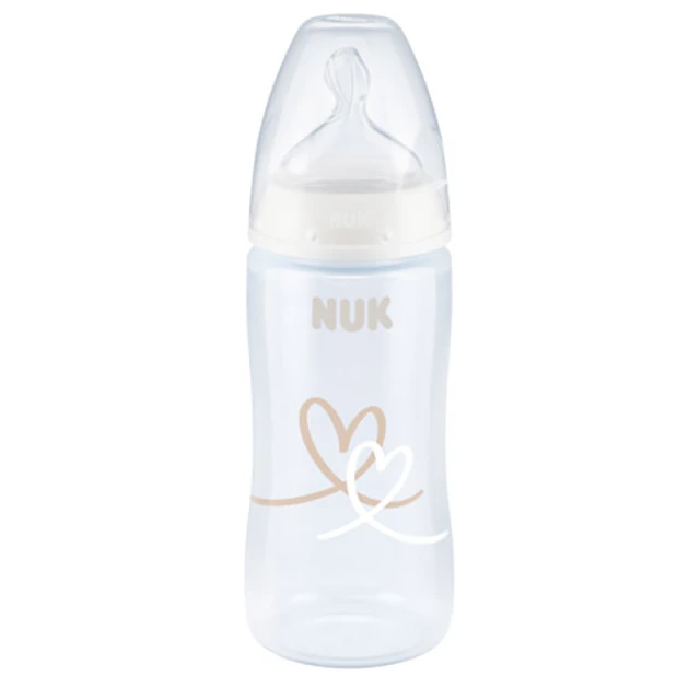 NUK -  First Choice Plus PP Flow Control 6-18m Heart (10.741.088) | 300ml