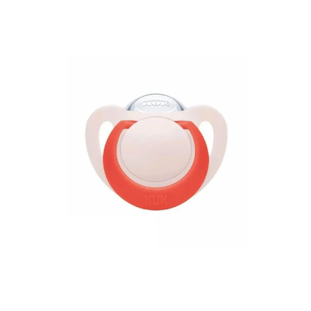 NUK - Star Ορθοδοντική Πιπίλα Σιλικόνης 6-18m Ροζ (10.736.781) | 1τμχ
