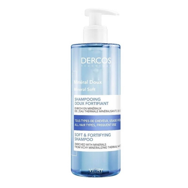 VICHY - Dercos Mineral Shampoo Σαμπουάν καθημερινής χρήσης | 400ml