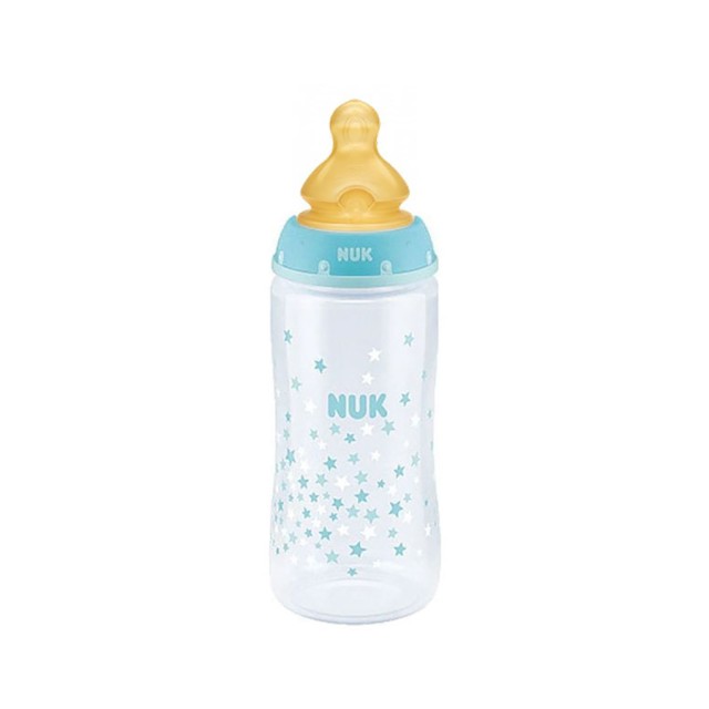 NUK First Choice Μπιμπερό Πολυπροπυλενίου Θηλή Καουτσούκ Γαλάζιο 0-6m (10.741.939) | 300ml
