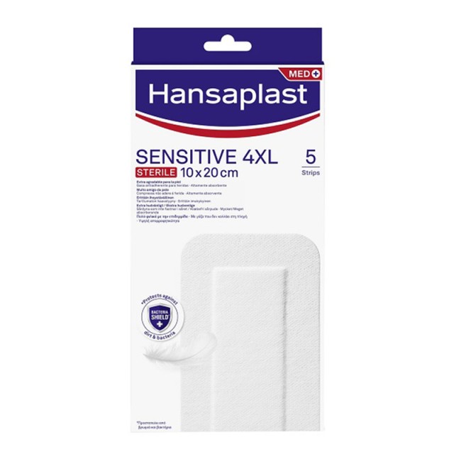 HANSAPLAST - Sensitive 4XL Επιθέματα 10x20cm | 5strips