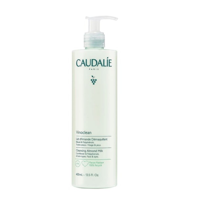 Caudalie Vinoclean Cleansing Almond Milk Γαλάκτωμα Καθαρισμού & Ντεμακιγιάζ Προσώπου 400ml