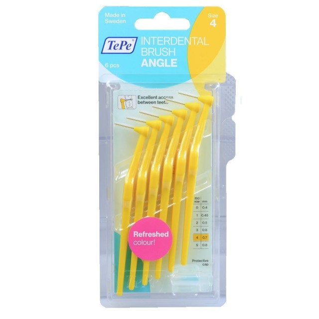 TePe - International Brush Angle TePe Angle No.4 Κίτρινο 0,7mm | 6τμχ