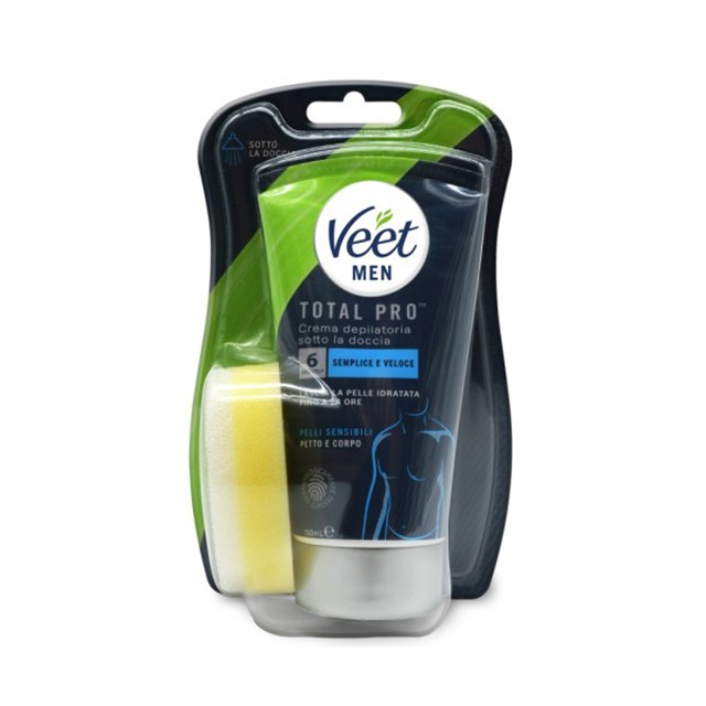 Veet Men Ανδρική Κρέμα Αποτρίχωσης για Χρήση στο Ντους Ιδανική για Ευαίσθητες Επιδερμίδες 150ml