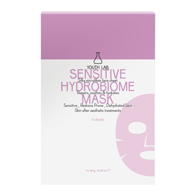 Youth Lab. Sensitive Hydrobiome Sheet Mask, 4 τεμάχια