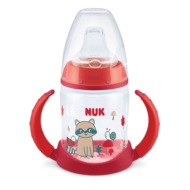 NUK - First Choice Learner Bottle Red Μπιμπερό εκπαίδευσης Temperature Control 6-18months | 150ml
