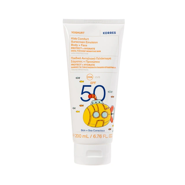 KORRES - Kids Comfort Sunscreen Emulsion For Face & Body SPF50 | 200ml