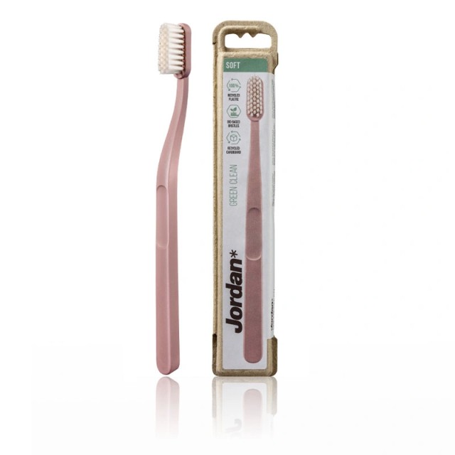 JORDAN - Green Clean Soft Toothbrush Soft Pink | 1τμχ