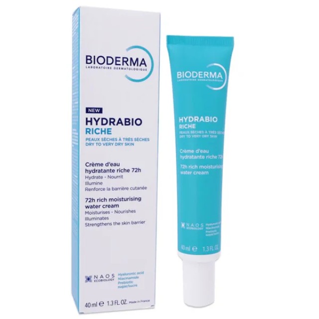 Bioderma Hydrabio Riche Water Cream Κρέμα Πλούσιας Υφής για Ξηρό έως Πολύ Ξηρό Δέρμα, 40ml