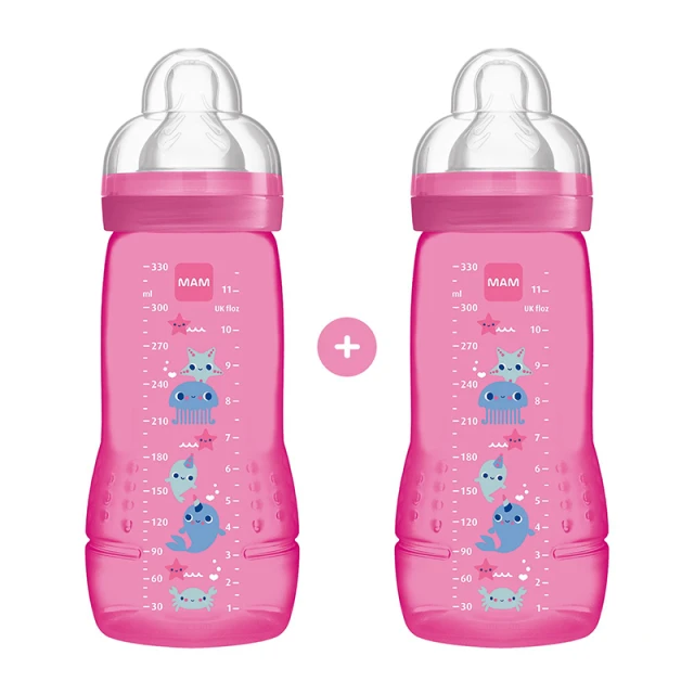 MAM - Easy Active™ Baby Bottle 4m+ Girl (365SG) | 2x330ml
