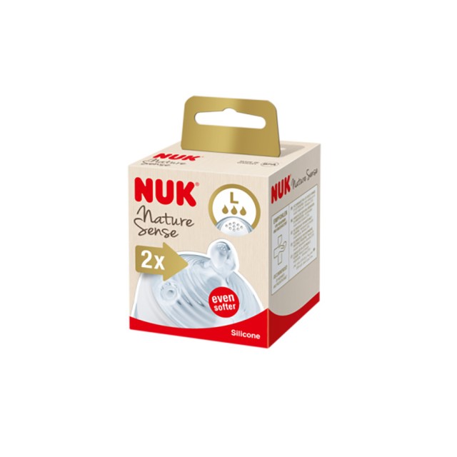 NUK - Nature Sense Θηλή Σιλικόνης Even Softer Large | 2τμχ