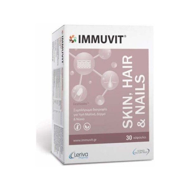 Leriva Pharma Immuvit Skin, Hair & Nails, 30caps