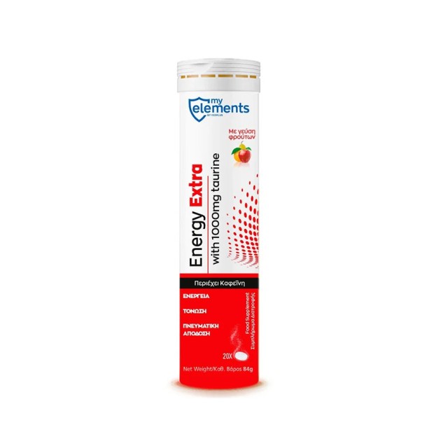MY ELEMENTS - Energy Extra with 1000mg Taurine | 20eff.tabs