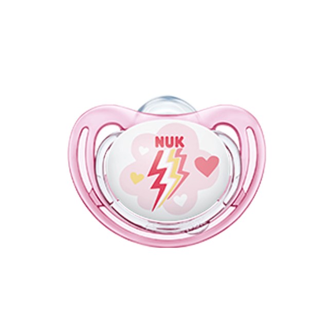 NUK - Freestyle Ορθοδοντική Σιλικόνης Pink Flash 18-36m (10.737.713)| 1τμχ