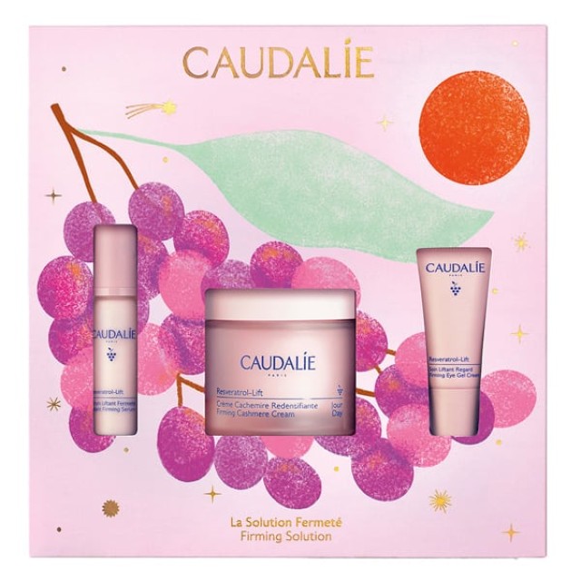 Caudalie Promo Resveratrol-Lift Firming Cashmere Cream Συσφιγκτική & Αντιρυτιδική Κρέμα Ημέρας, 50ml & Δώρο Instant Firming Serum Αντιρυτιδικός & Συσφιγκτικός Ορός Προσώπου, 10ml, & Eye Gel Cream Κρέμα Ματιών, 5ml