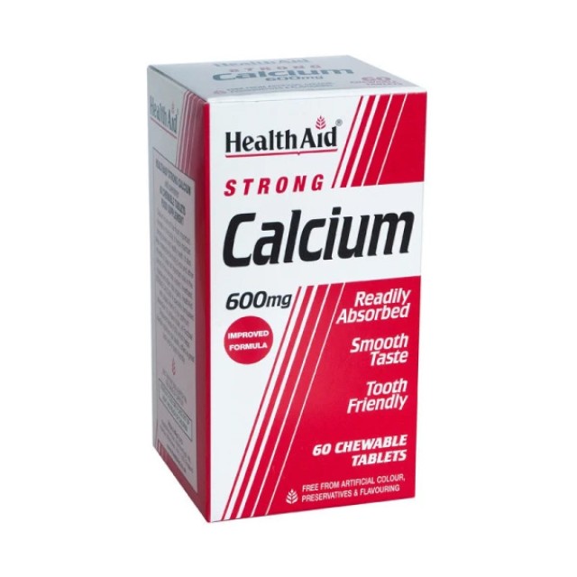 Health Aid Strong Calcium 600mg 60 μασώμενες ταμπλέτες