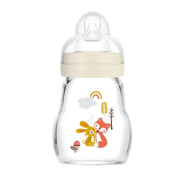 MAM - Feel Good Premium Glass Γυάλινο Μπιμπερό 0m+ Unisex (370SU) | 170ml