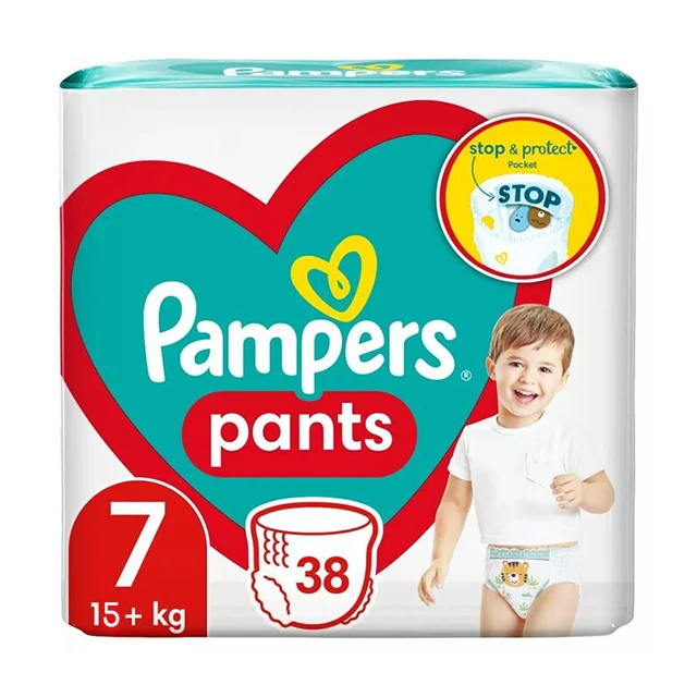 Pampers - Pants Πάνες-βρακάκι Μέγεθος 7 (15kg+) 38τμχ