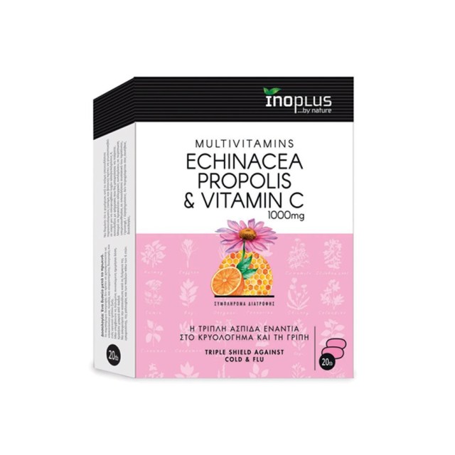 INOPLUS - Echinacea Propolis Vit C 1000mg | 20tabs