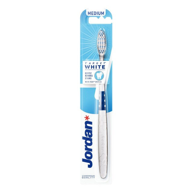 JORDAN - Target White Toothbrush Medium Blue (1τμχ)