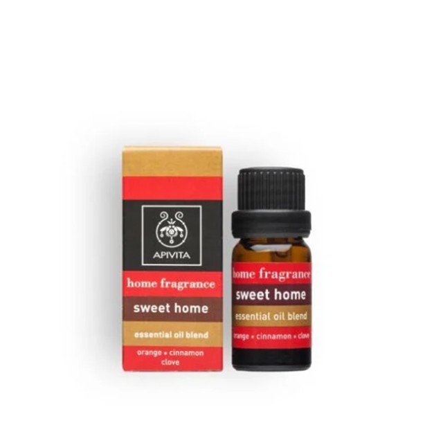 APIVITA - Home Fragrance Sweet Home Essential Oil Blend Orange Cinnamon Clove | 10ml