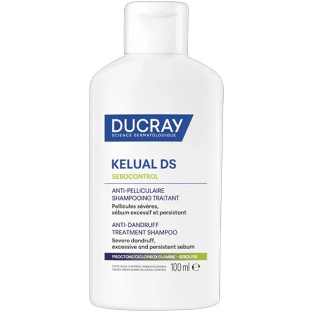 Ducray Kelual Ds Sebocontrol Σαμπουάν κατά της Έντονης Πιτυρίδας, 100ml