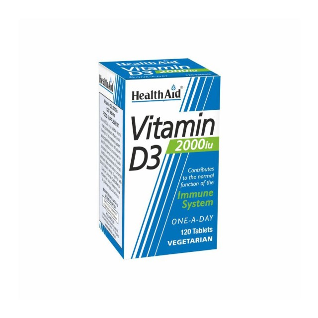HEALTH AID - Vitamin D3 2000IU | 120tabs