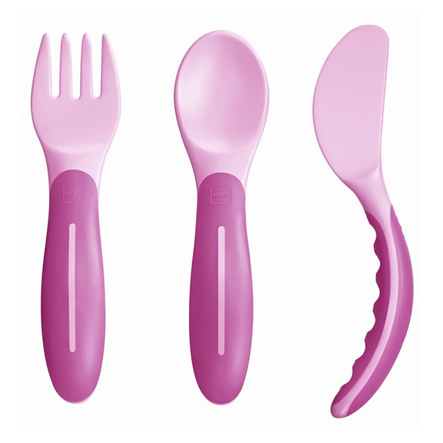 MAM - Baby’s Cutlery Pink 6m+ | 3τμχ