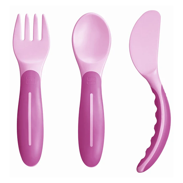 MAM - Baby’s Cutlery Pink 6m+ | 3τμχ