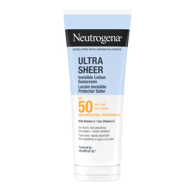 Neutrogena Ultra Sheer Invisible Lotion Sunscreen SPF50, 200ml