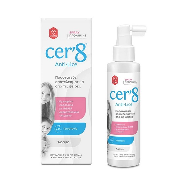 Vican Cer8 Anti-Lice Spray Πρόληψης 150ml