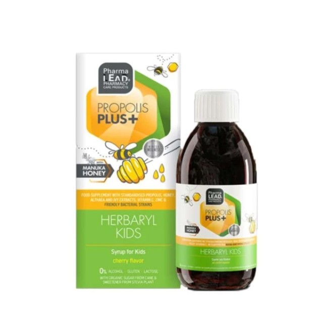 Pharmalead Propolis Plus+ Herbaryl Kids Παιδικό Σιρόπι με Γεύση Κεράσι 200ml