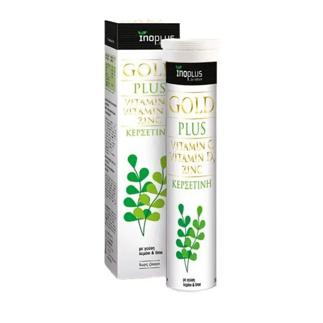 INOPLUS - Gold Plus Vitamin C & Vitamin D3 & Zinc Quercetin | 20eff.tabs