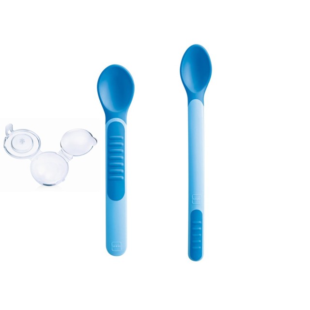 MAM - Heat Sensitive Spoons & Cover Blue6m+ | 2τμχ