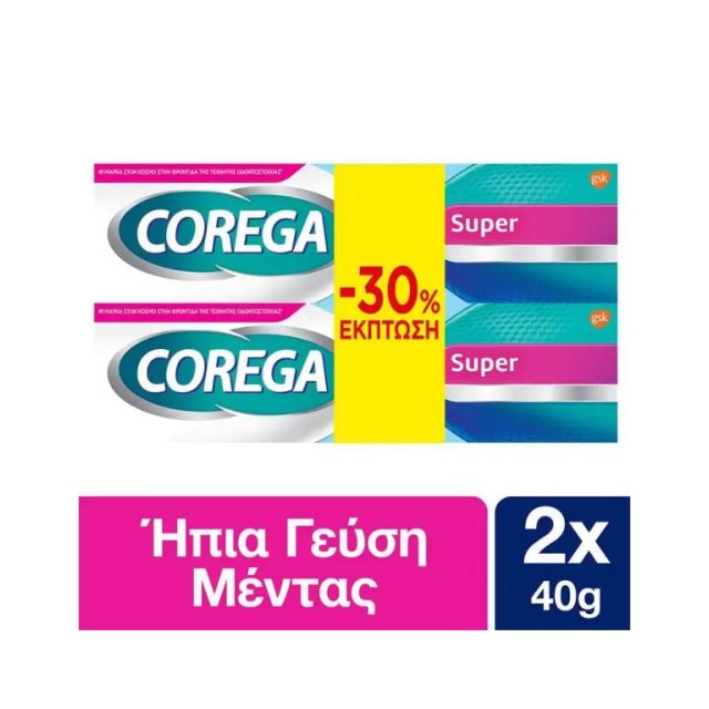 COREGA - Super Στερεωτική Κρέμα (2x40gr)