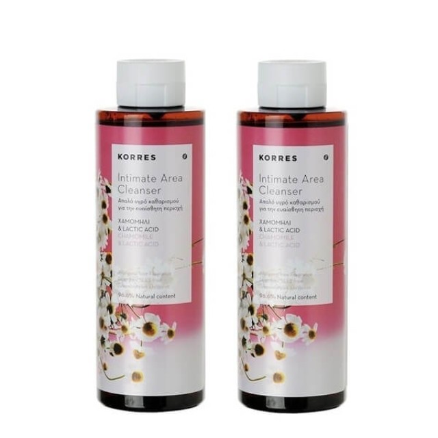 KORRES - Intimate Area Cleanser Χαμομήλι & Lactic Acid (1+1) | 2x250ml