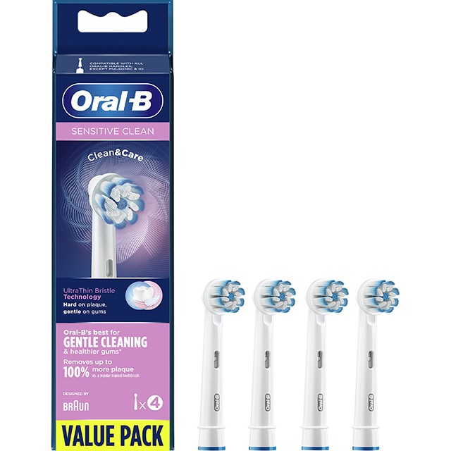 ORAL B - Sensitive Clean Ανταλλακτικά Ηλεκτρικής Οδοντόβουρτσας  | 4τμχ