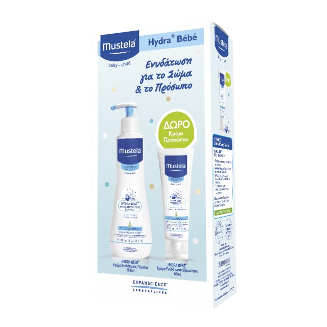 MUSTELA - Hydra Bebe Body lotion (300ml) & Hydra Bebe Facial Cream (40ml)