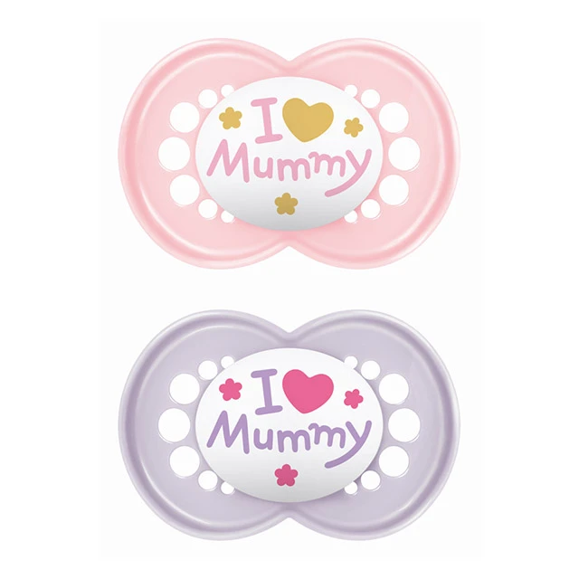 MAM - Ι Love Mummy & Daddy Πιπίλα Σιλικόνης 6-16m Girl (170SG1) | 2τμχ