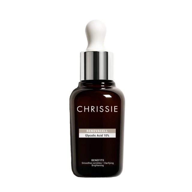 Chrissie Renovacell Glycolic Acid 10% Απολεπιστικός Ορός με 10% Γλυκολικό Οξύ για Λάμψη & Αναζωογόνηση, 30ml