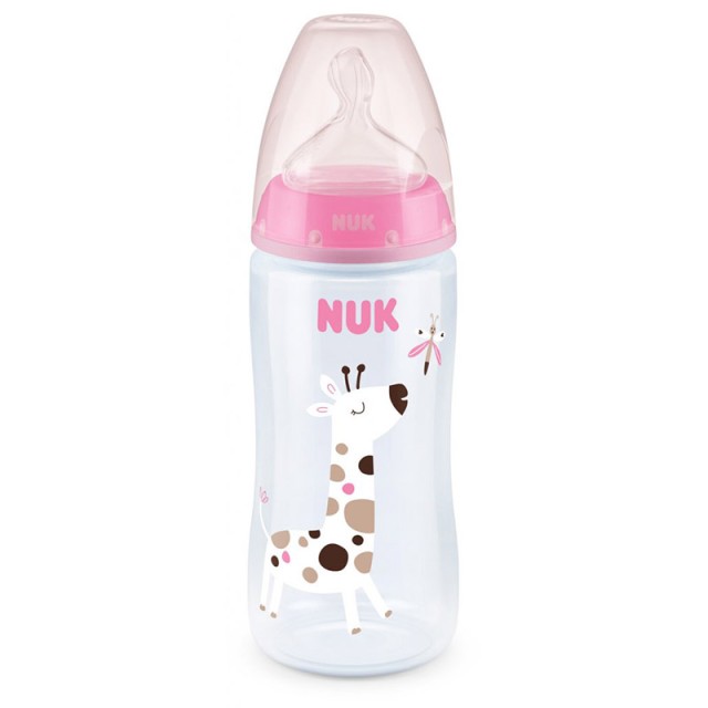 NUK -  First Choice Plus PP Flow Control 6-18m Giraffe (10.741.088) | 300ml