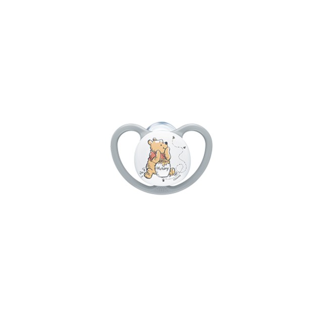 NUK - Disney Baby Space Πιπίλα Σιλικόνης Winnie the Pooh 0-6m (10.730.570) | 1τμχ
