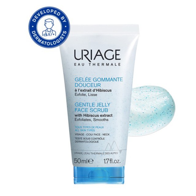 Uriage Gentle Jelly Face Scrub Απολεπιστικό Gel Προσώπου, 50ml