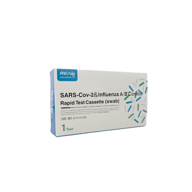 REALY TECH - Sars-Cov2 & Influenza A/B Combo Rapid Self Test | 1τμχ