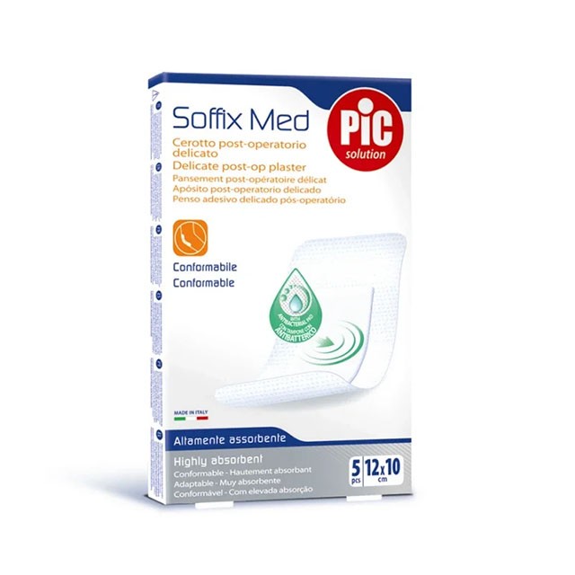 PIC SOLUTION - Soffix Med Delicate Post-op Plaster 12x10cm | 5τμχ