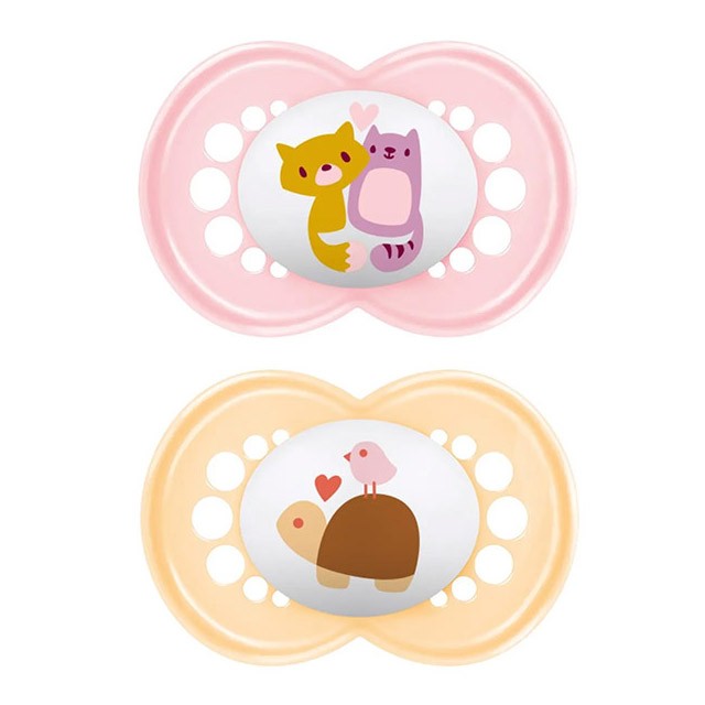 MAM - Original Πιπίλα Σιλικόνης 6-16m Girl (150SG) | 2τμχ
