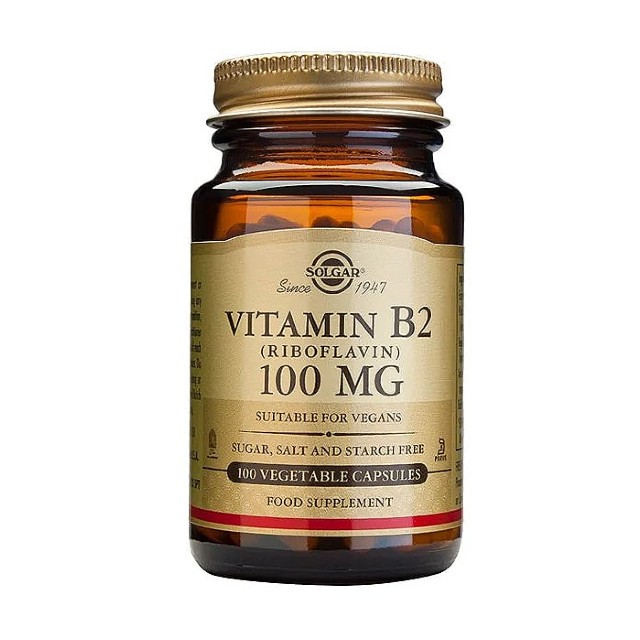 Solgar Vitamin B2 100mg (Riboflavin) 100veg.caps