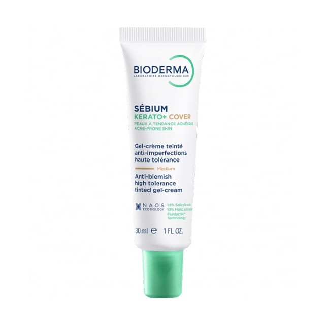 Bioderma Sebium Kerato+ Cover Κρέμα Προσώπου με Χρώμα κατά των Ατελειών 30ml